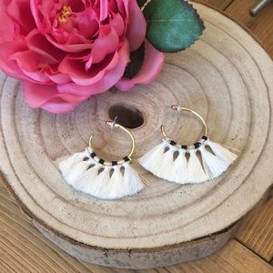 NWOT Bauble Bar Tassle Fringe Earrings